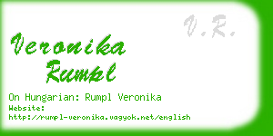 veronika rumpl business card